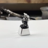 ảnh keycap bạc war maiden premium keycap, nút bàn phím bạc, nút esc, artisan keycap, keycap kim loại, cherry keycap, custom keycap 3